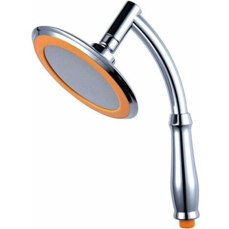 Duchas de mano ajustables con efecto lluvia, cabezal de ducha de acero inoxidable de panel grande con brazos de ducha, cabezal de ducha de baño de alta presión con rociador superior (6 pulgadas)