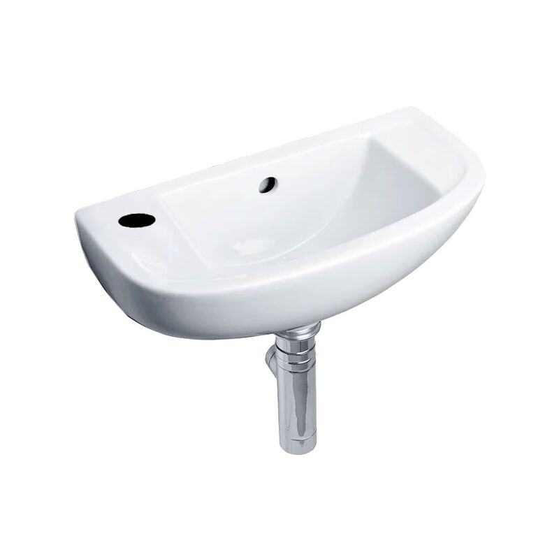 Lily Slimline Cloakroom Basin 450mm Wide 1 LH Tap Hole - Duchy
