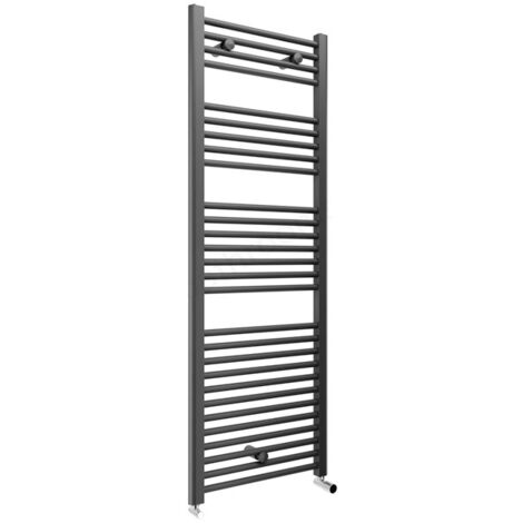 Duchy Straight Towel Rail 1420mm H x 500mm W - Anthracite