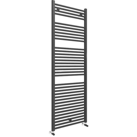 Duchy Straight Towel Rail 1703mm H x 600mm W - Matt Black
