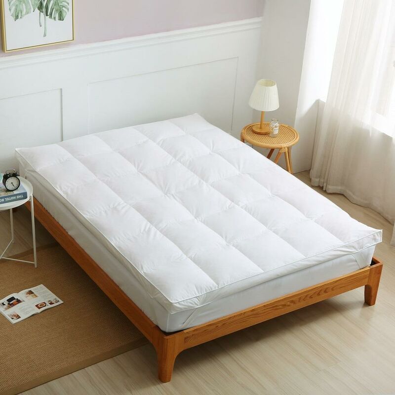 Duck Feather and Down Mattress Topper Hotel Quality Luxury Mattress Covering Double