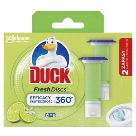 Duck® Fresh Discs® Lime - Recharge WC double parfumée au citron vert 72 ml