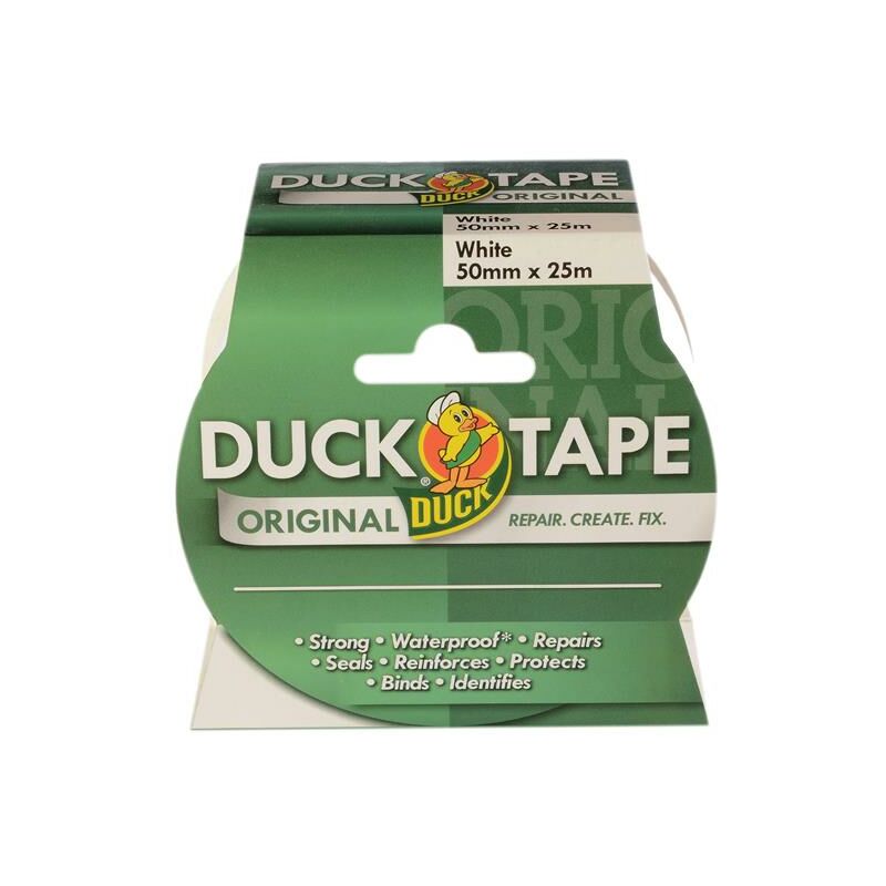 211117 Duck Tape Original 50mm x 25m White SHU211117 - Shurtape