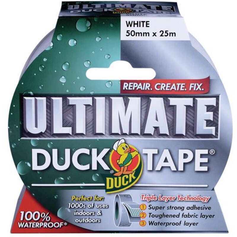 Duck - Shurtape 232160 Tape Ultimate 50mm x 25m White SHU232160
