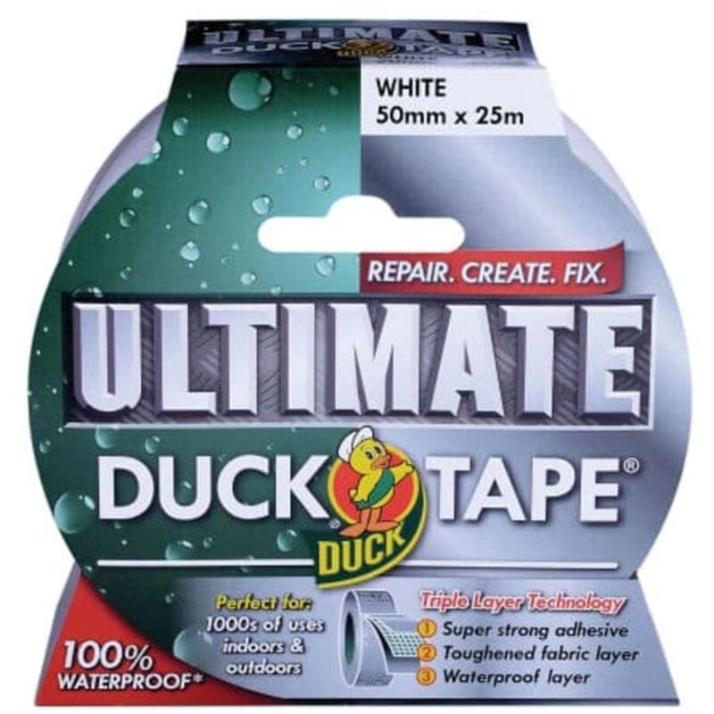 Duck - Shurtape 232160 Tape Ultimate 50mm x 25m White SHU232160