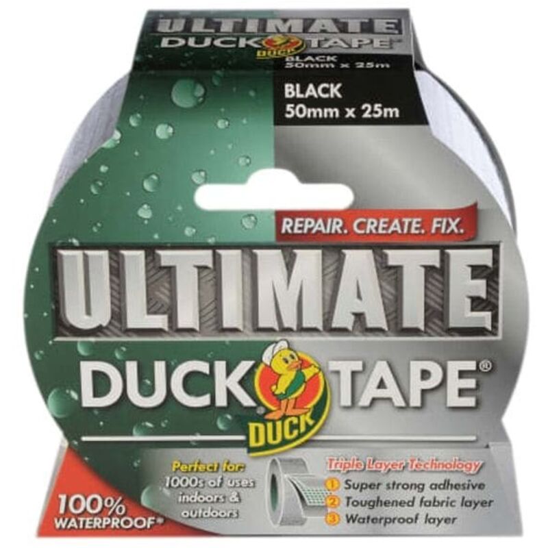Duck - Shurtape 232152 Tape Ultimate 50mm x 25m Black SHU232152