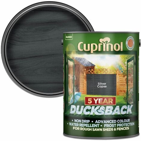 main image of "Cuprinol Ducksback 5 Year Waterproof for Sheds & Fences - Forest Green 5 Litre"