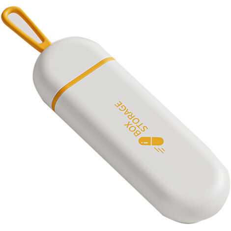Due contenitori portatili, piccoli contenitori portatili, ideali per i viaggi, contenitori portatili con buona tenuta. (Arancione)