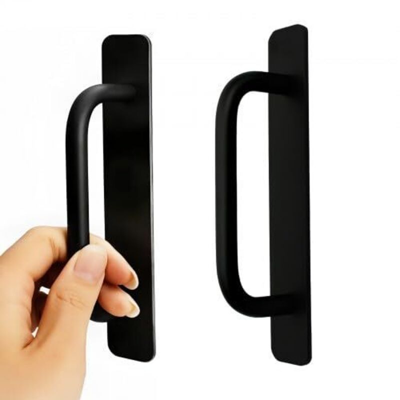 Due maniglie autoadesive per porte esterne, maniglie per porte scorrevoli, maniglie per portefinestre, maniglie per cucina e bagno, montaggio senza
