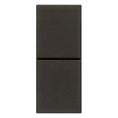 Due pulsanti indip. NO+NO 10A colore nero serie Linea vimar 30066.G