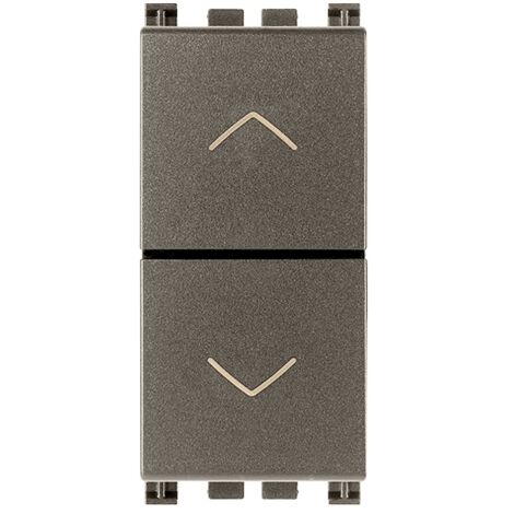 Due Pulsanti Interblocc. No+No 10A Metal VIMAR 19062.M