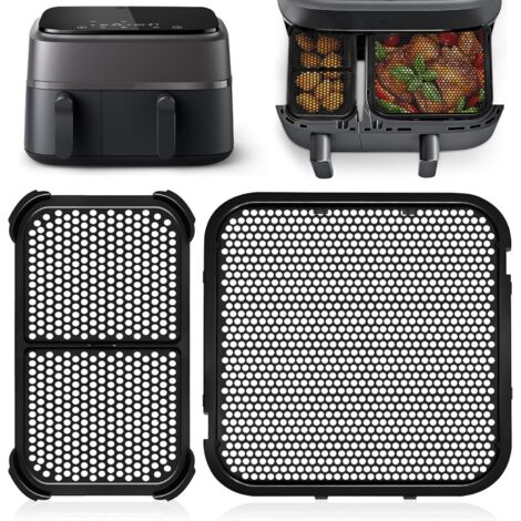 Due stampi in silicone per la friggitrice ad aria Philips Dual Basket Series 3000 (6L/3L) e due accessori per friggitrice ad aria calda.