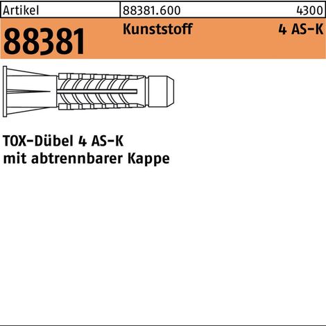 Allzweckdübel TOX 4 AS K 8/49 (85 Stück)