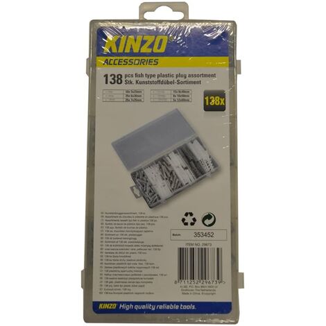 Dübel Set 138-tlg. Kunststoff