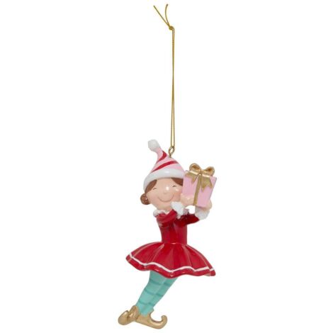 Duende sujeto H.13cm resina surtido - Feeric lights & christmas