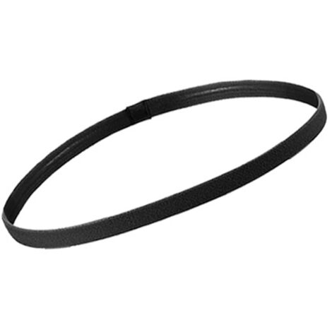 Dünnes, rutschfestes, elastisches Sportstirnband mit Silikongriff für Damen und Herren – Fußball, Basketball, Tennis – Schwarz