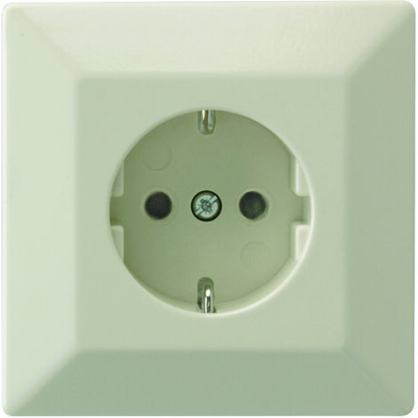 REV Düwi Standard Quadro Steckdose cremeweiß komplett AL