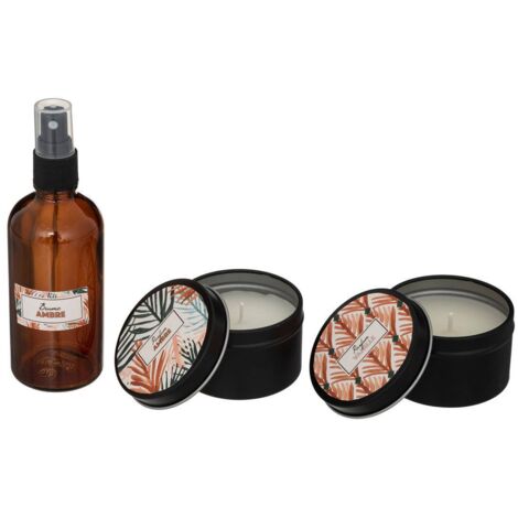 Duft-Set: 2 Kerzen, Duftöl 100 ml