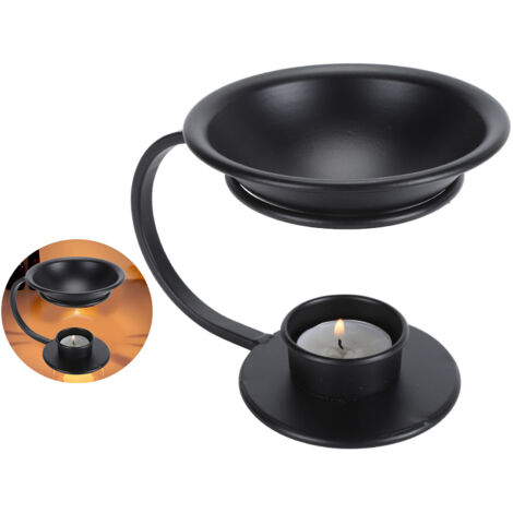 Duftdiffusor aus Eisenmetall mit V-förmigem Ständer und abnehmbarer 100-ml-Schale für Zuhause und Spa