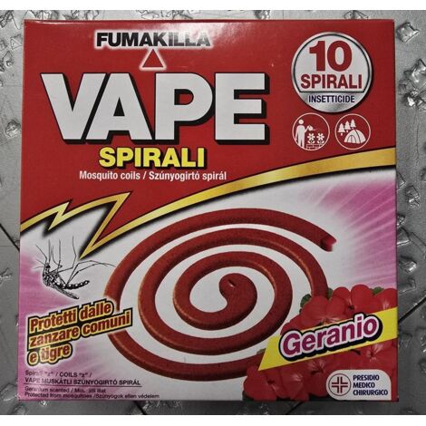 Duftende Moskitospulen 10 Stück Vape