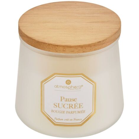 Duftkerze Elisa Praline rosa - Karamell transparent 200g - Atmosphera créateur d'intérieur