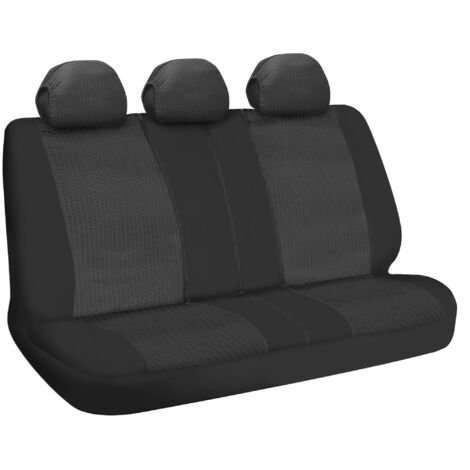 Duka Rear-Fit, coprisedile posteriore in tessuto jacquard e poliestere elasticizzati - Nero