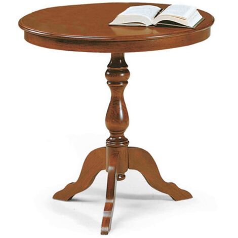 DUKE - tavolino in legno massello tondo cm Ø 60