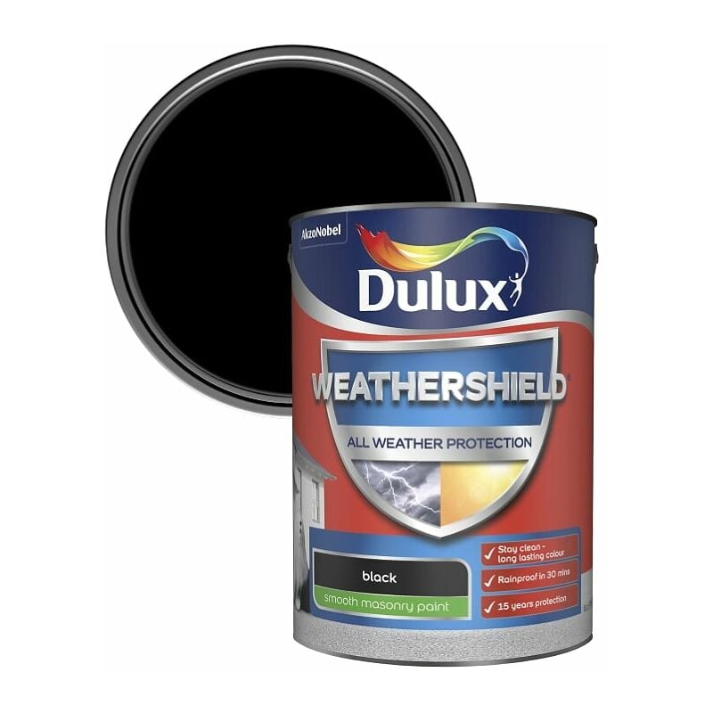 Dulux All Weather Protection Smooth Masonry - 5L - Black