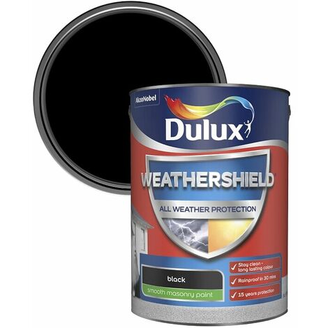 Dulux All Weather Protection Smooth Masonry - 5L - Black