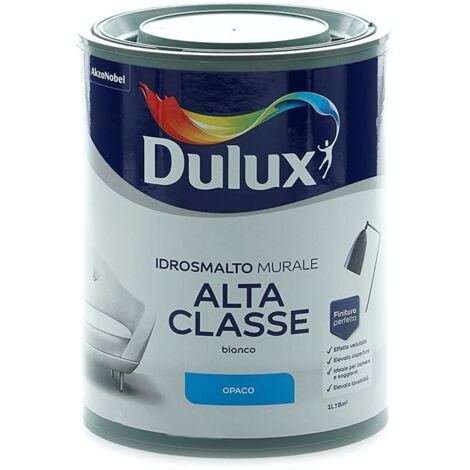 Dulux Alta Classe Smalto Murale all'Acqua per Interni, Ottimo Camere e Soggiorni, 1 Litro, Opaco, 1L