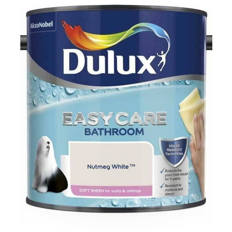 Dulux Easycare Bathroom Paint - Nutmeg White - 2.5L