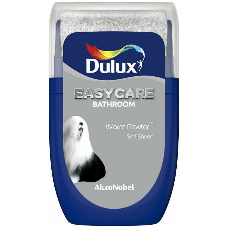 Dulux Easycare Bathroom Soft Sheen Tester Pot - 30ml - Warm Pewter