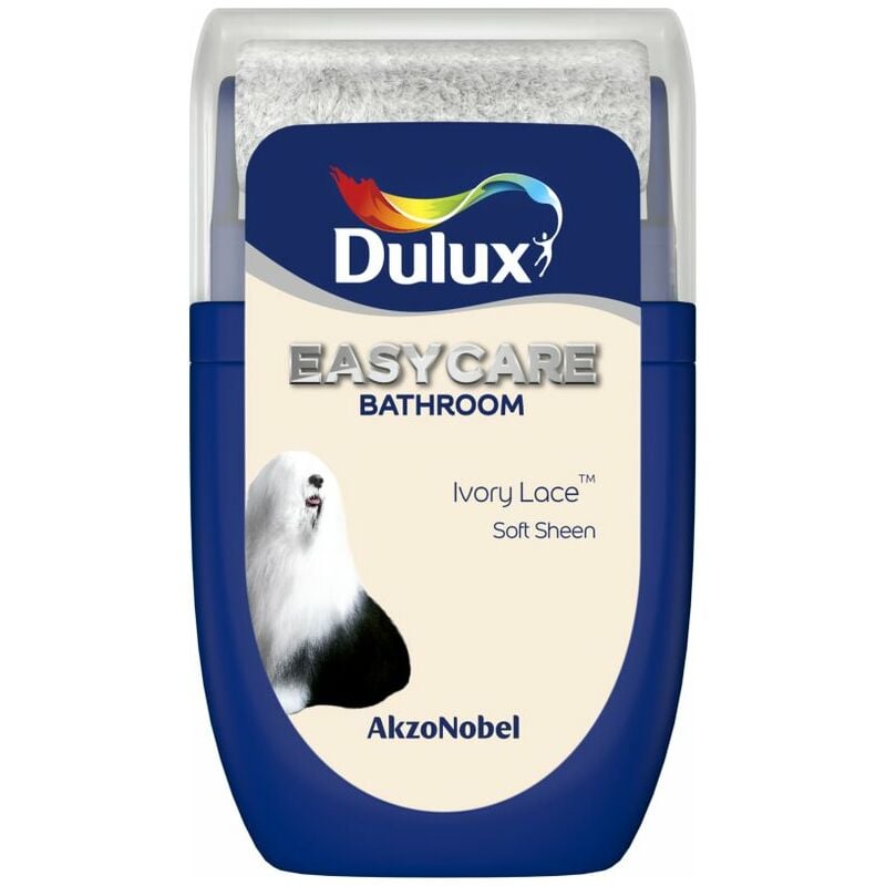 Dulux Retail - Dulux Easycare Bathroom Soft Sheen Tester Pot - 30ml - Ivory Lace - Ivory Lace