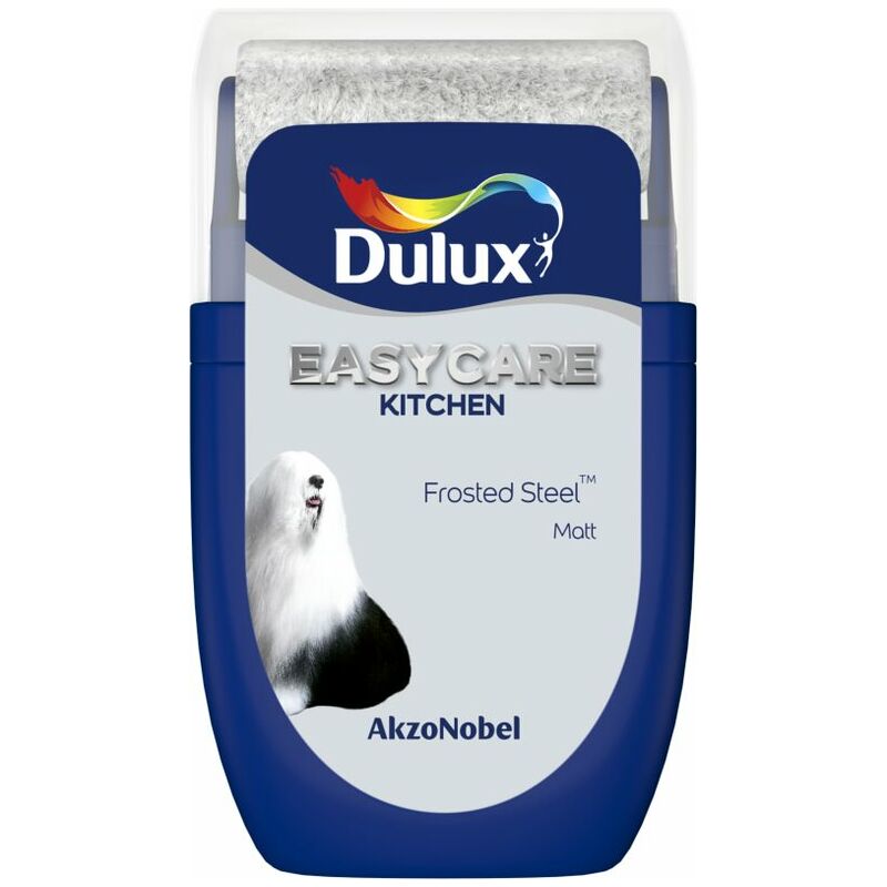 Dulux Easycare Kitchen Matt Tester Pot - 30ml - Frosted Steel