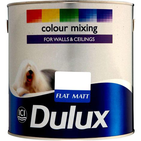 White - Dulux Flat Matt Paint Colours 2.5L