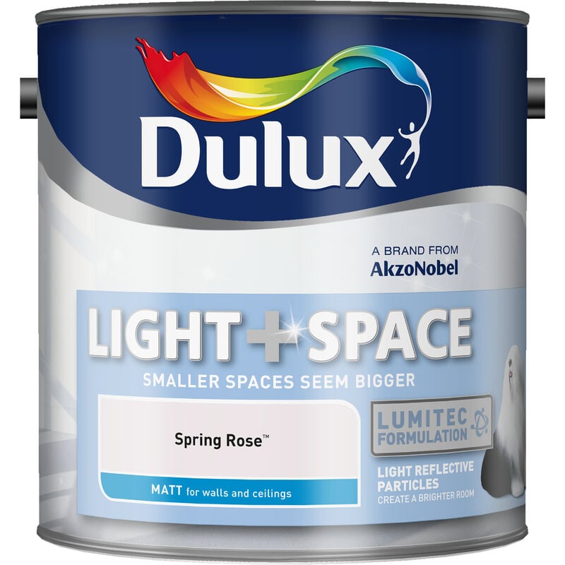 Matt Light & Space Colours SPRING ROSE 2.5L - Dulux Retail