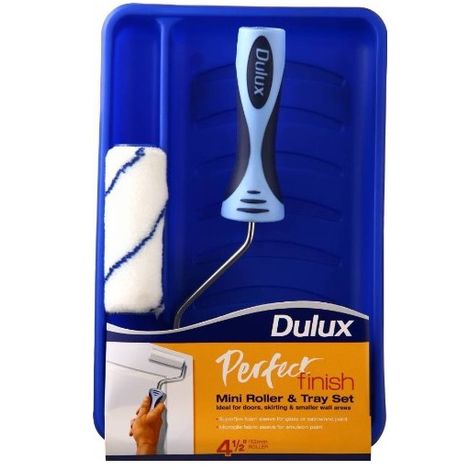 DULUX RETAIL Dulux - Perfect Finish Mini Paint Roller & Tray Set 112mm