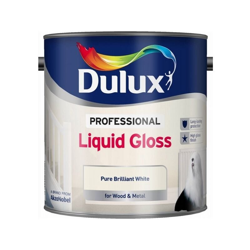 Professional Liquid Gloss - Pure Brilliant White - 2.5L - Dulux Retail