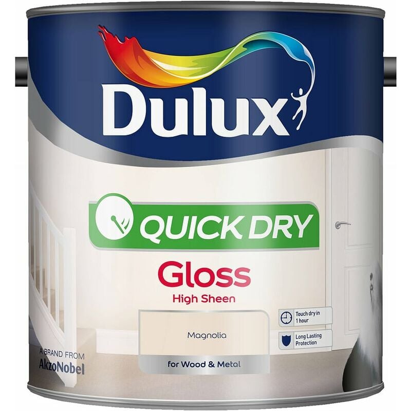 Dulux Quick Dry Gloss Colours - MAGNOLIA - 2.5L