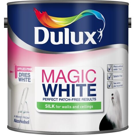 Dulux Retail Magic White Silk - Pure Brilliant White - 2.5 Litres