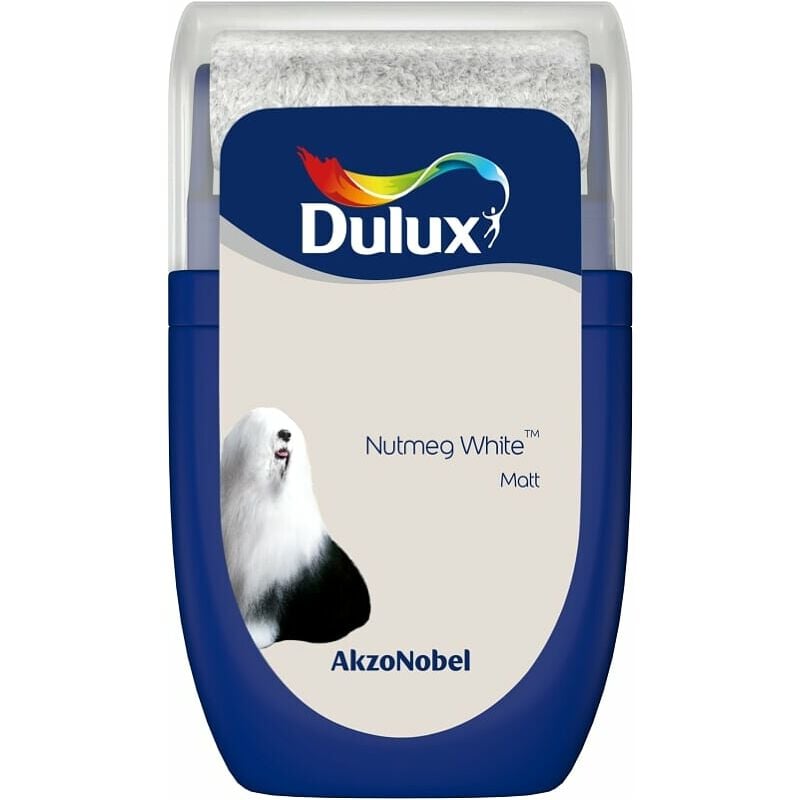 Dulux Retail - Matt Emulsion Tester Paint Pot - 30ml - Nutmeg White - Nutmeg White