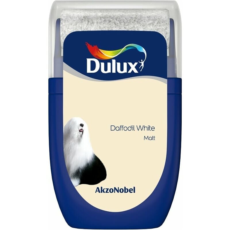 Dulux Retail - Matt Emulsion Tester Paint Pot - 30ml - Daffodil White - Daffodil White