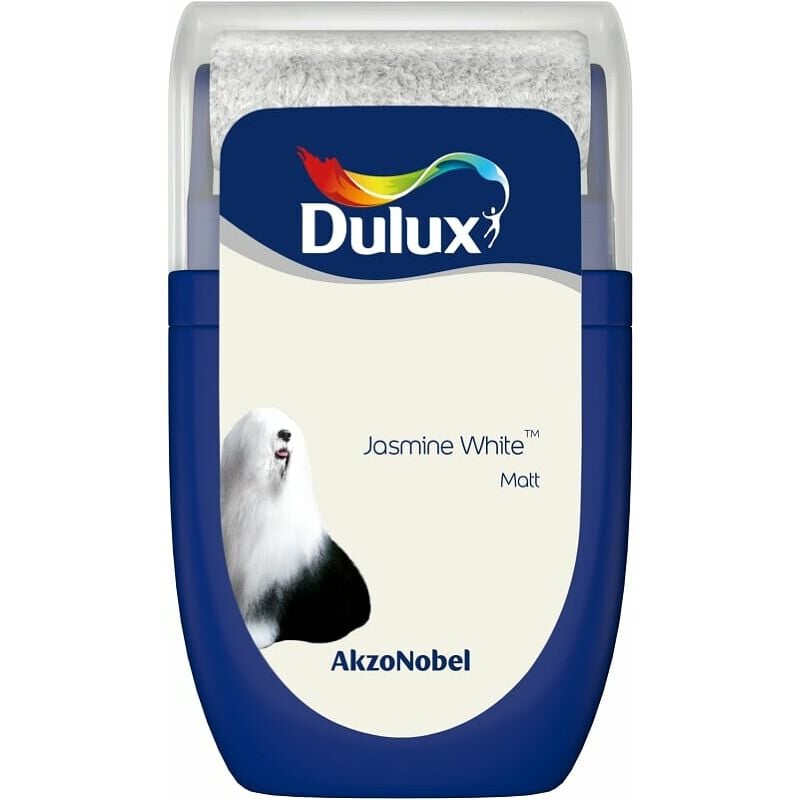 Dulux Retail - Matt Emulsion Tester Paint Pot - 30ml - Jasmine White - Jasmine White