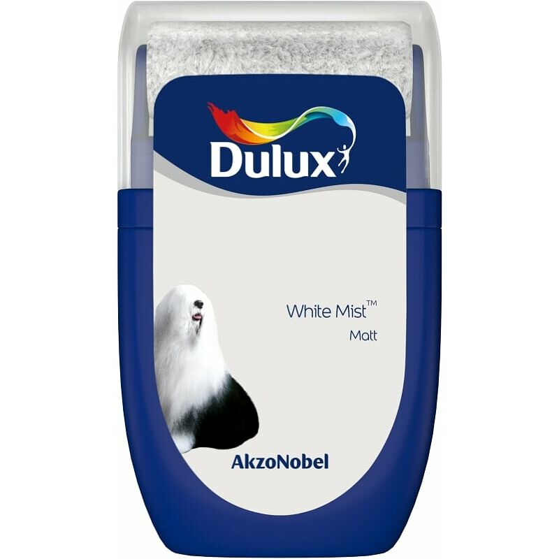 Dulux Retail Matt Emulsion Tester Paint Pot - 30ml - White Mist