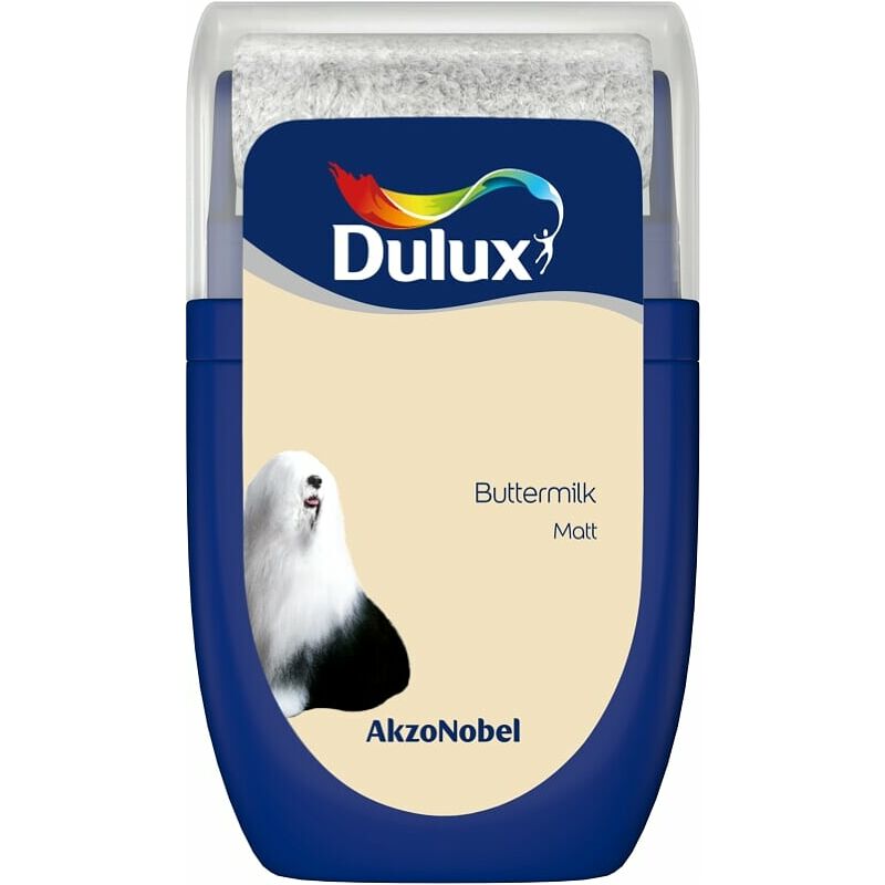 Dulux Retail - Matt Emulsion Tester Paint Pot - 30ml - Buttermilk - Buttermilk