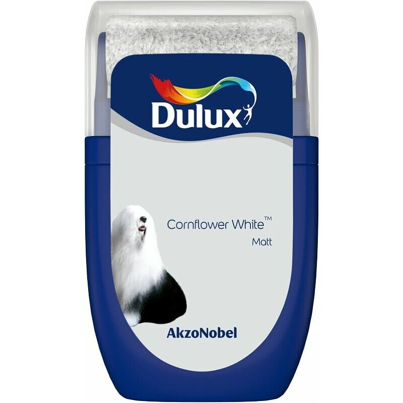 Dulux Retail - Matt Emulsion Tester Paint Pot - 30ml - Cornflower White - Cornflower White