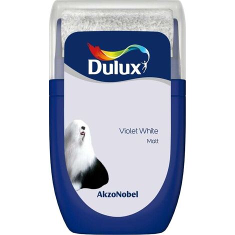 Dulux Retail Matt Emulsion Tester Paint Pot - 30ml - Violet White