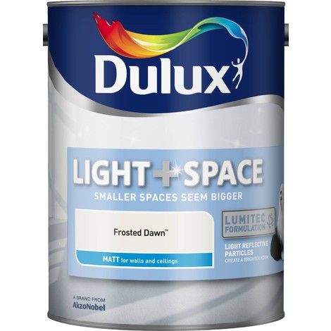 Dulux Retail Matt Light and Space Absolute White Paint 2.5 Litres / 5 Litres