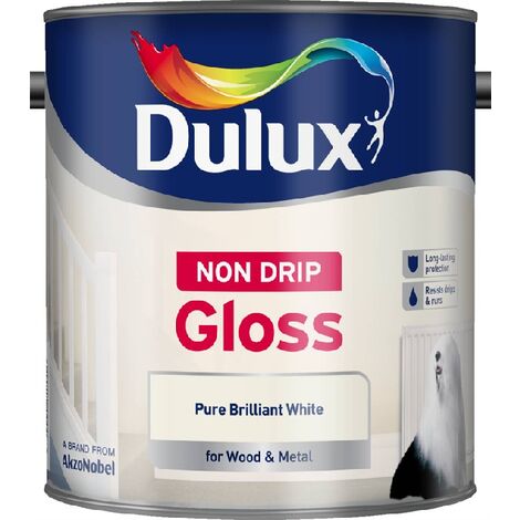Dulux Retail Non Drip Gloss - Pure Brilliant White - 1.25L