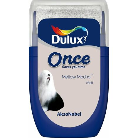 Dulux Retail Once Matt Tester Paint Pot - 30ml - Mellow Mocha